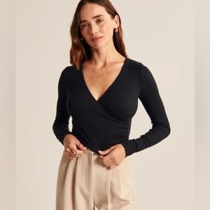Abercrombie Soft AF Cozy wrap bodysuit